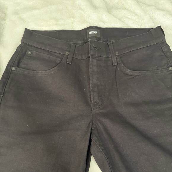 Hudson Black Byron Straight Jeans Mens 32/33 - Picture 3 of 9